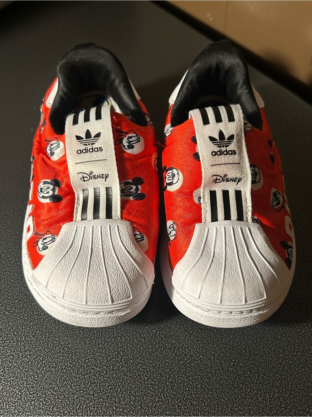 Adidas Originals Disney Superstar 360 X C Slip On Shoes Red Mickey Mouse Size 7K
